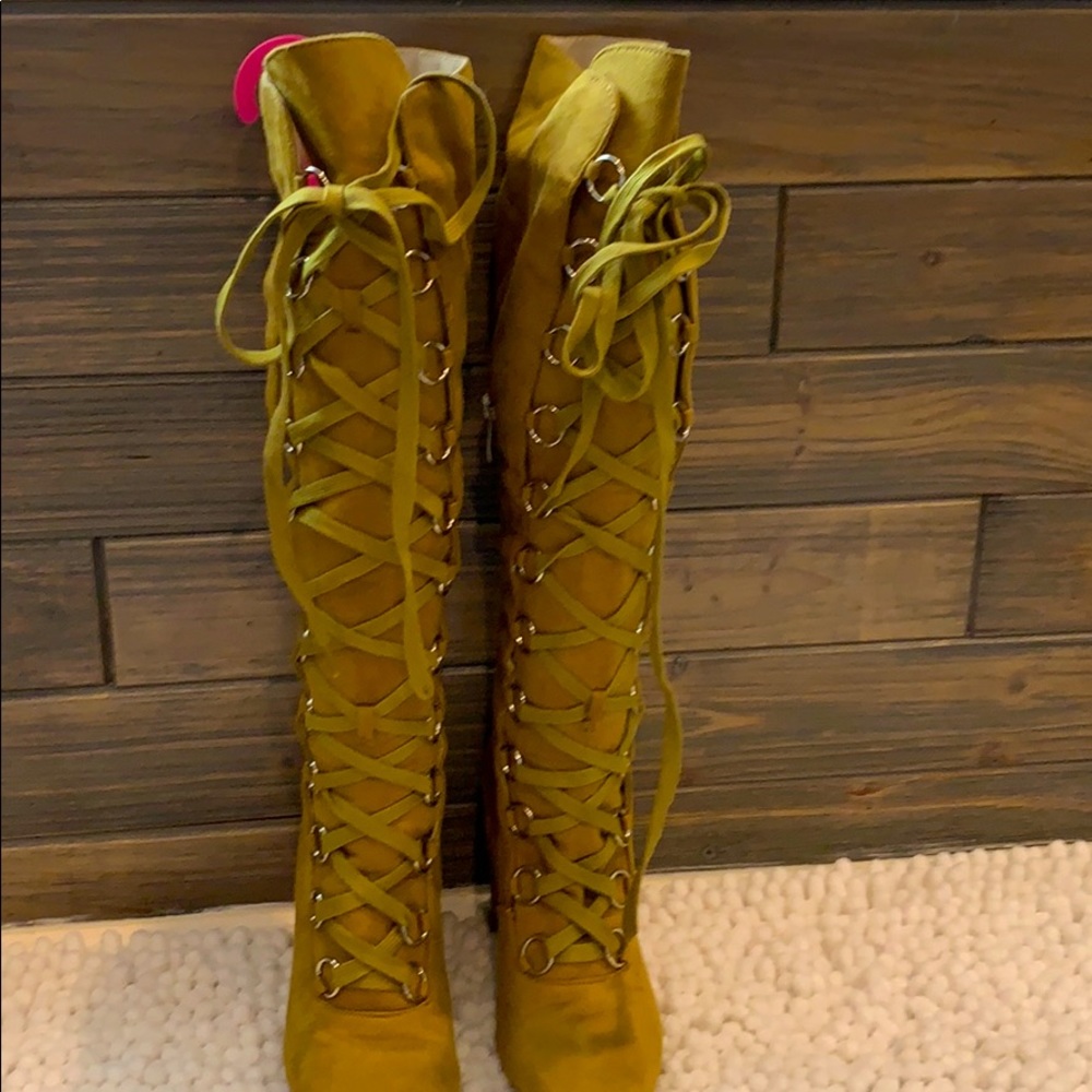 👢WOMENS LACE UP KNEE HIGH 👢